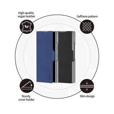 Cover Samsung Z Fold 6 Bonnet Diary Flip Case Araree - Black